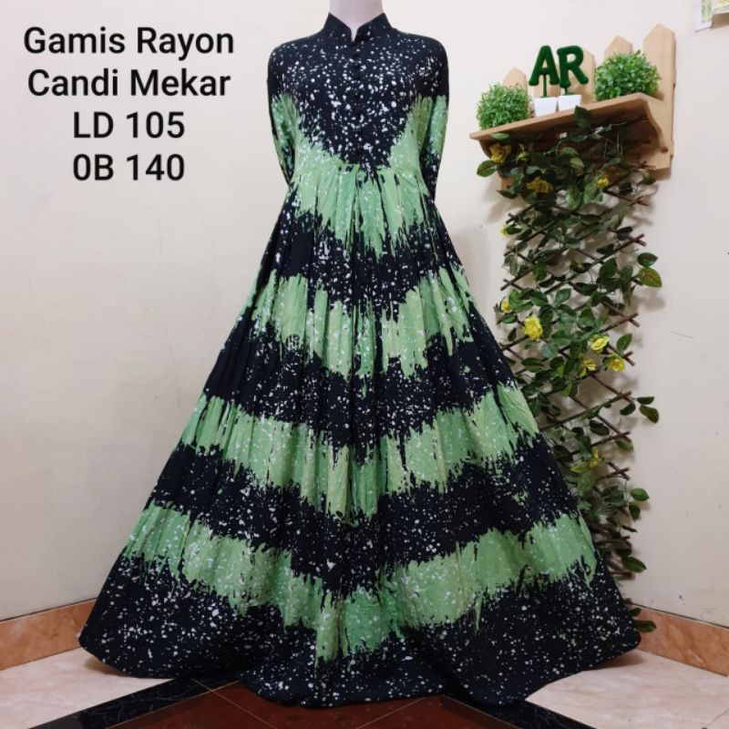 Gamis bahan TWILL RAYON jumbo