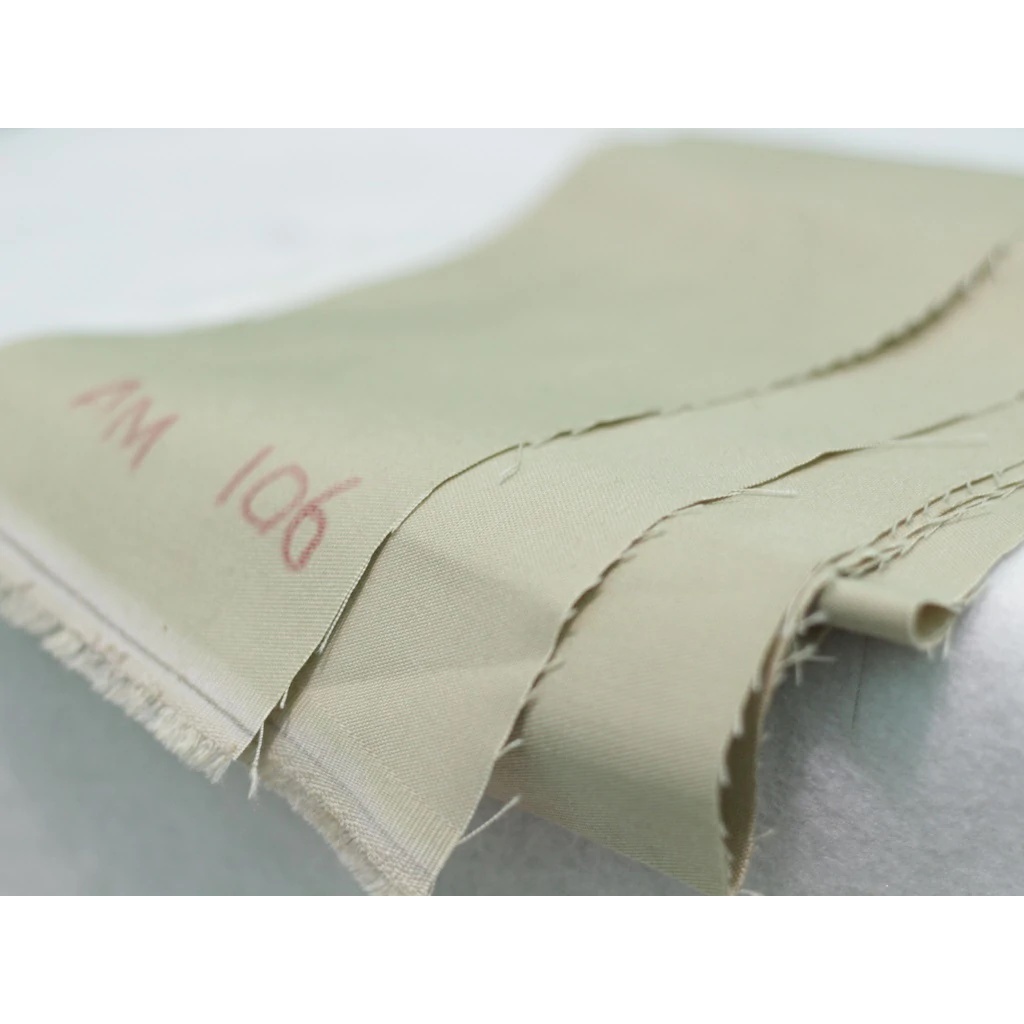 Kain American Drill 1919 Meteran, Bahan Kain Seragam, Kode 106 Warna Cream