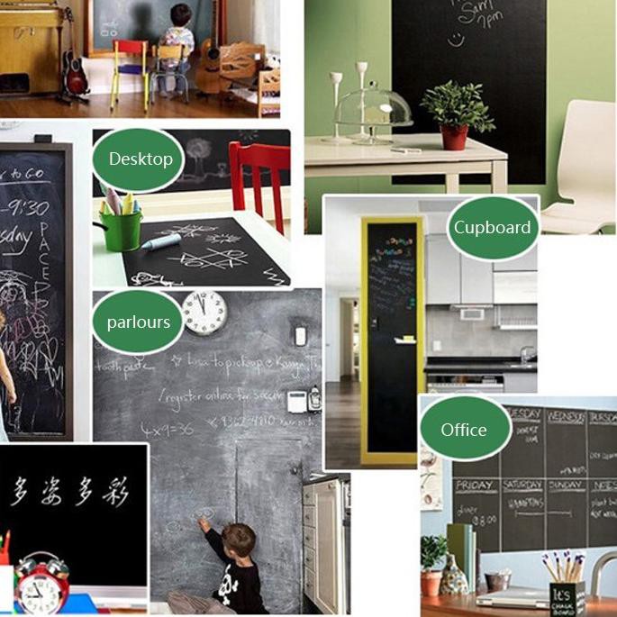

Hot Sell Stiker blackboard papan tulis kapur dinding flexible o((*^▽^))o