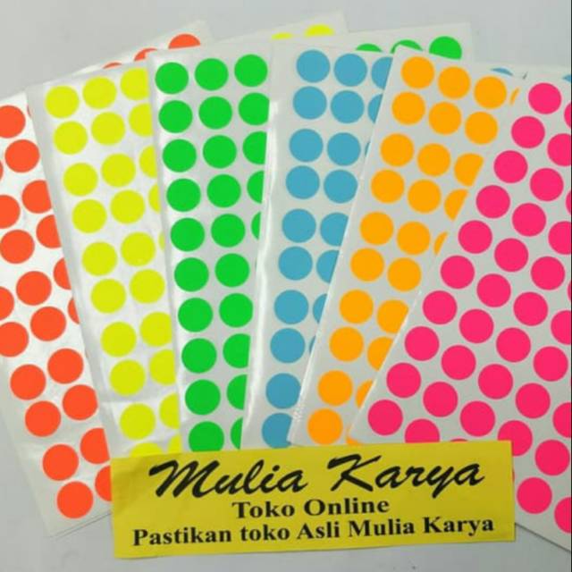 

HVS Warna Sticker Bulat 17 mm ccg / Label Stiker Warna Bulat 17 mm / Label Stiker Warna Warni Bulat