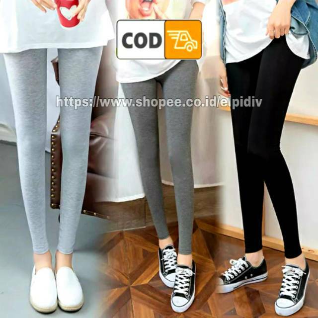 TERMURAH Legging soft Rayon Kaos L - XXXL/ Legging Panjang