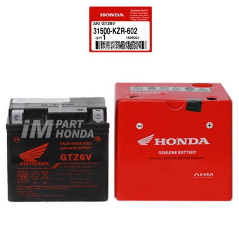 Jual AKI GTZ6V / BATRE / BATRAI / BATERAI VARIO TECHNO 125 OLD LAMA FI