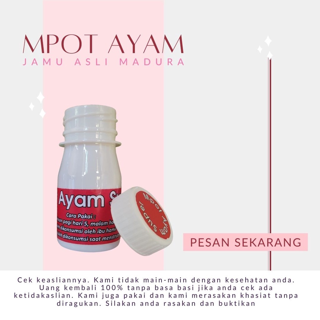 Mpot Ayam Original Madura / Empot Ayam Super Asli Madura / Empot Ayam Madura Asli / Mpot Ayam Momo /