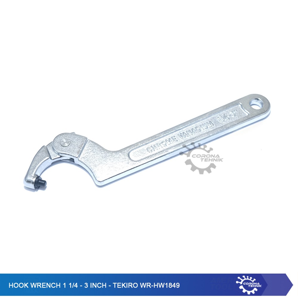 Tekiro Hook Wrench 1 1/4 - 3 Inch - WR-HW1849