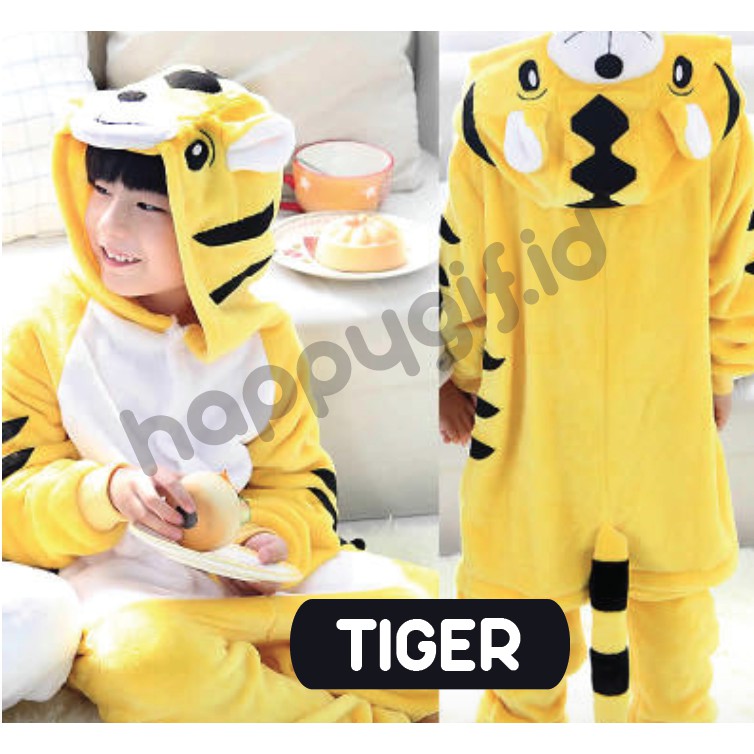 PIYAMA ONESIE KOSTUM KIGURUMI BAJU KID ANAK RUSA SHARK TIGER LION BAT DLL