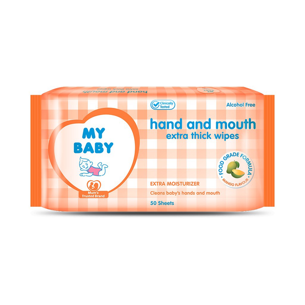 MY BABY HAND &amp; MOUTH EXTRA THICK WIPES BUY 1 GET 1