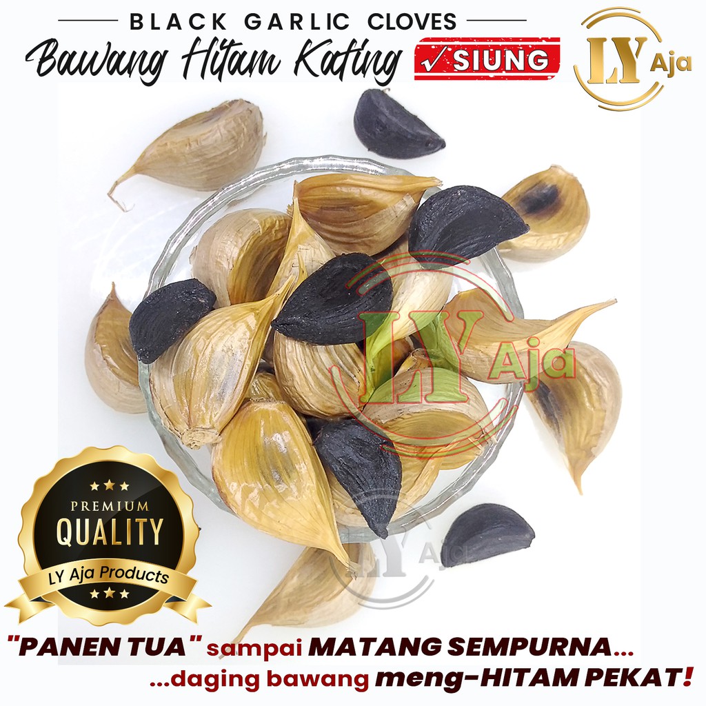 Bawang Hitam Kating SIUNG 215 Gram Black Garlic Cloves LY Aja 215 Gr