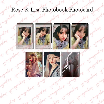 [READY / SET] BLACKPINK ROSE LISA PHOTOBOOK PHOTOCARD UNOFFICIAL FANMADE PB BPIN JENNIE JISOO LISA R