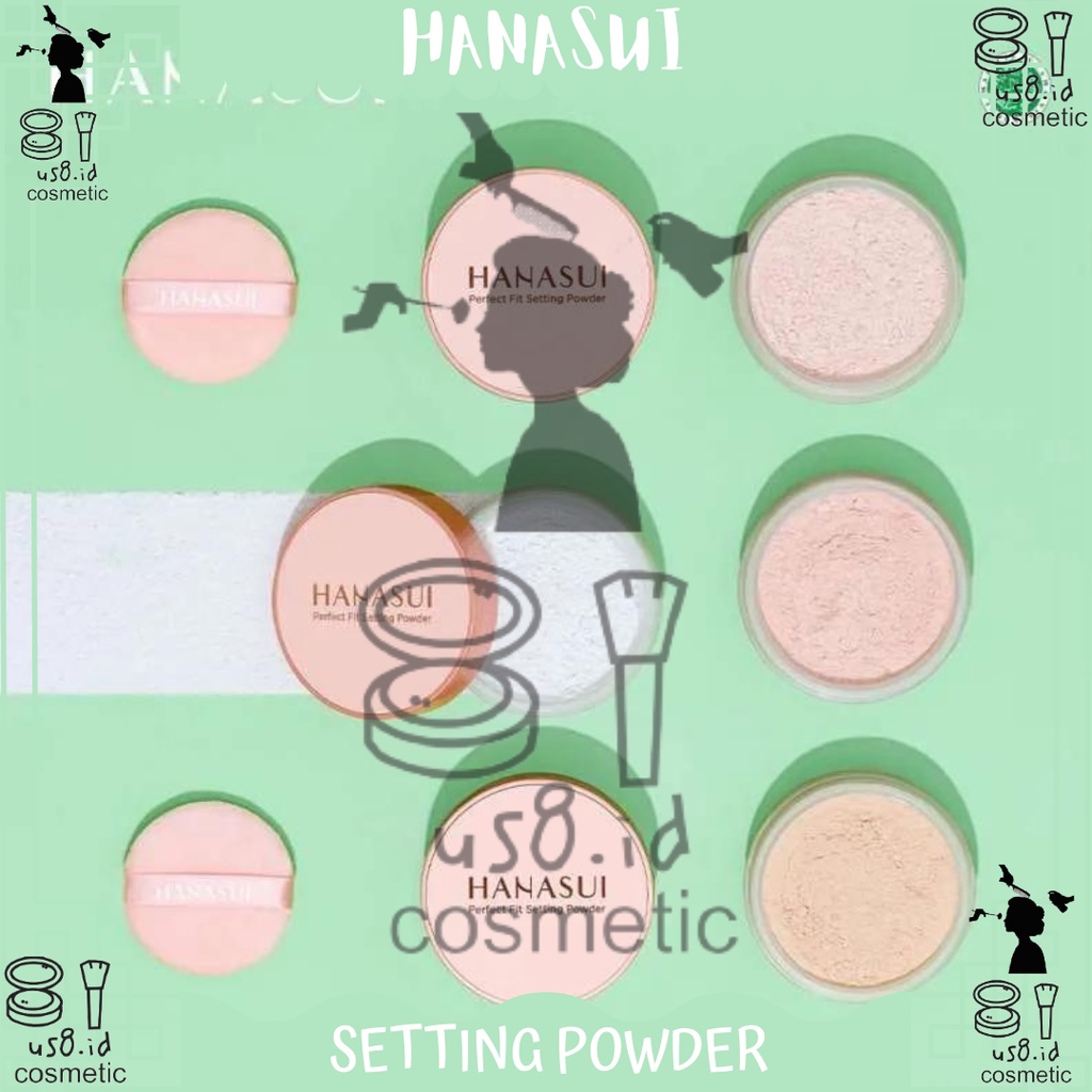 HANASUI Perfect Fit Setting Powder || HANASUI PERFECT FIT POWDER FOUNDATION / HANASUI BEDAK PADAT | Loose Powder | Bedak | BPOM