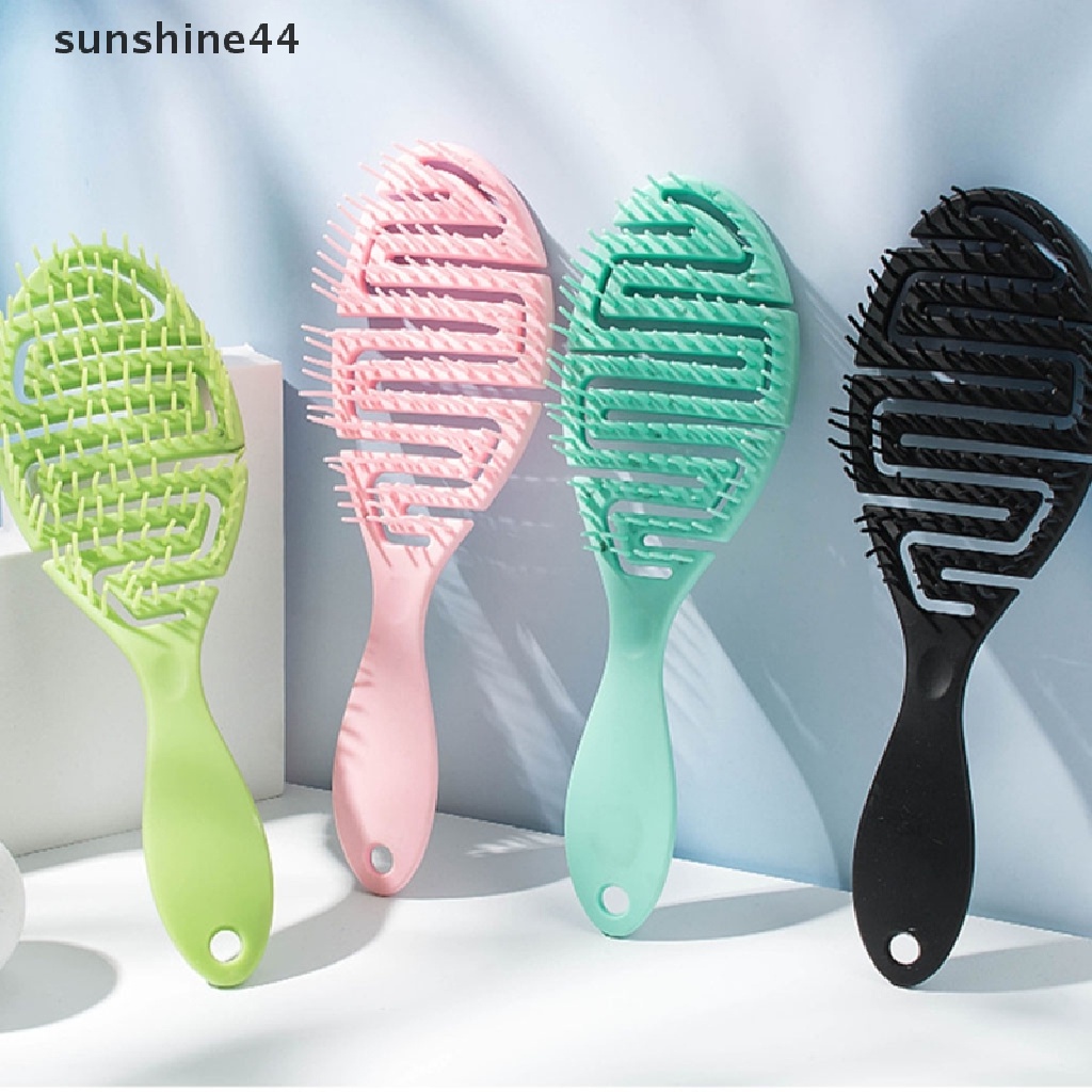 Sunshine Sisir Pijat Kepala Basah / Kering Bentuk Tulang Rusuk