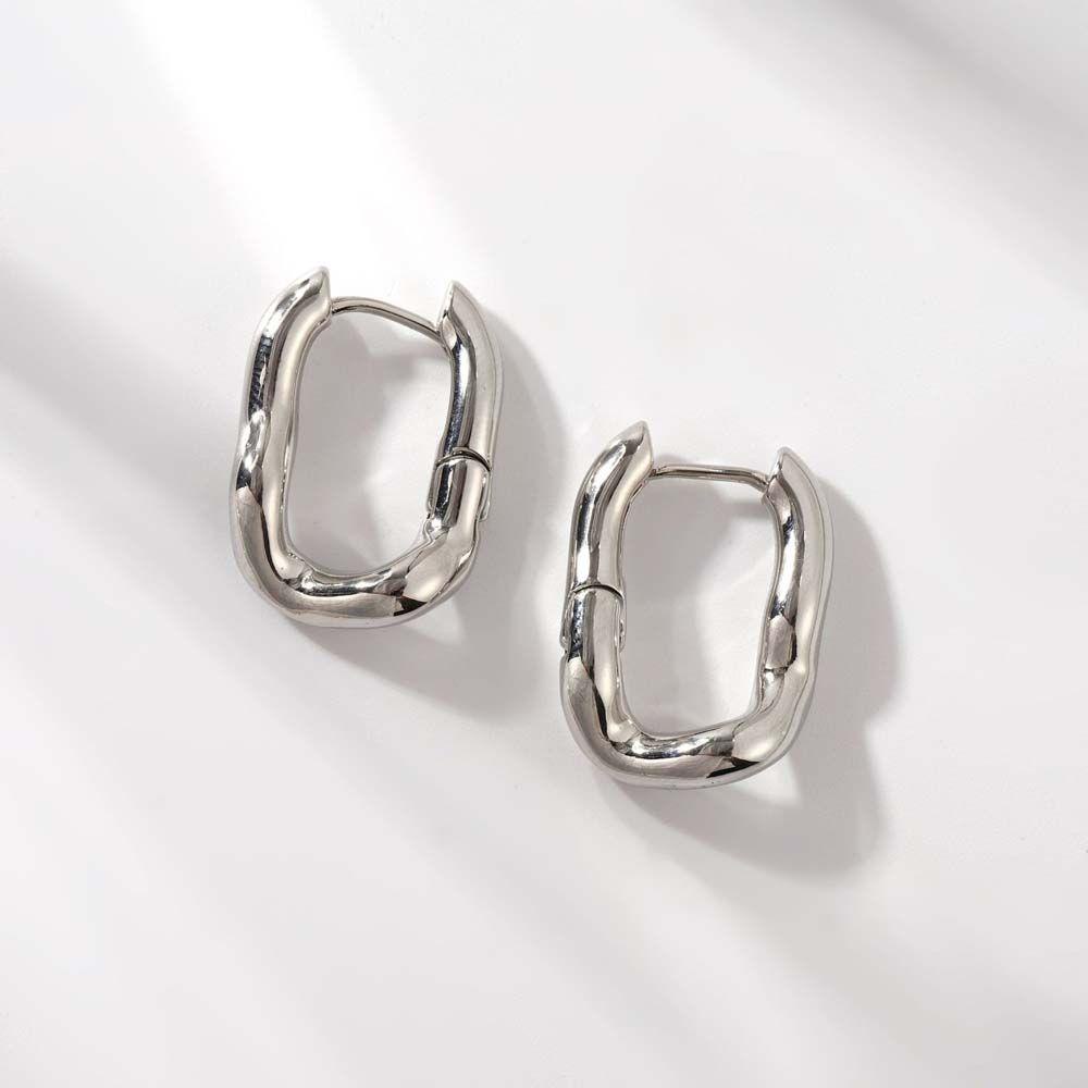 Mxbeauty Ear Buckle Punk Aksesoris Telinga Pria Wanita Tembaga Gadis Women Stud Earrings
