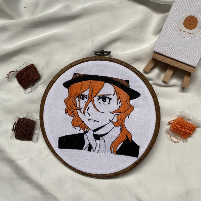 anime embroidery — chuuya [bungou stray dogs]