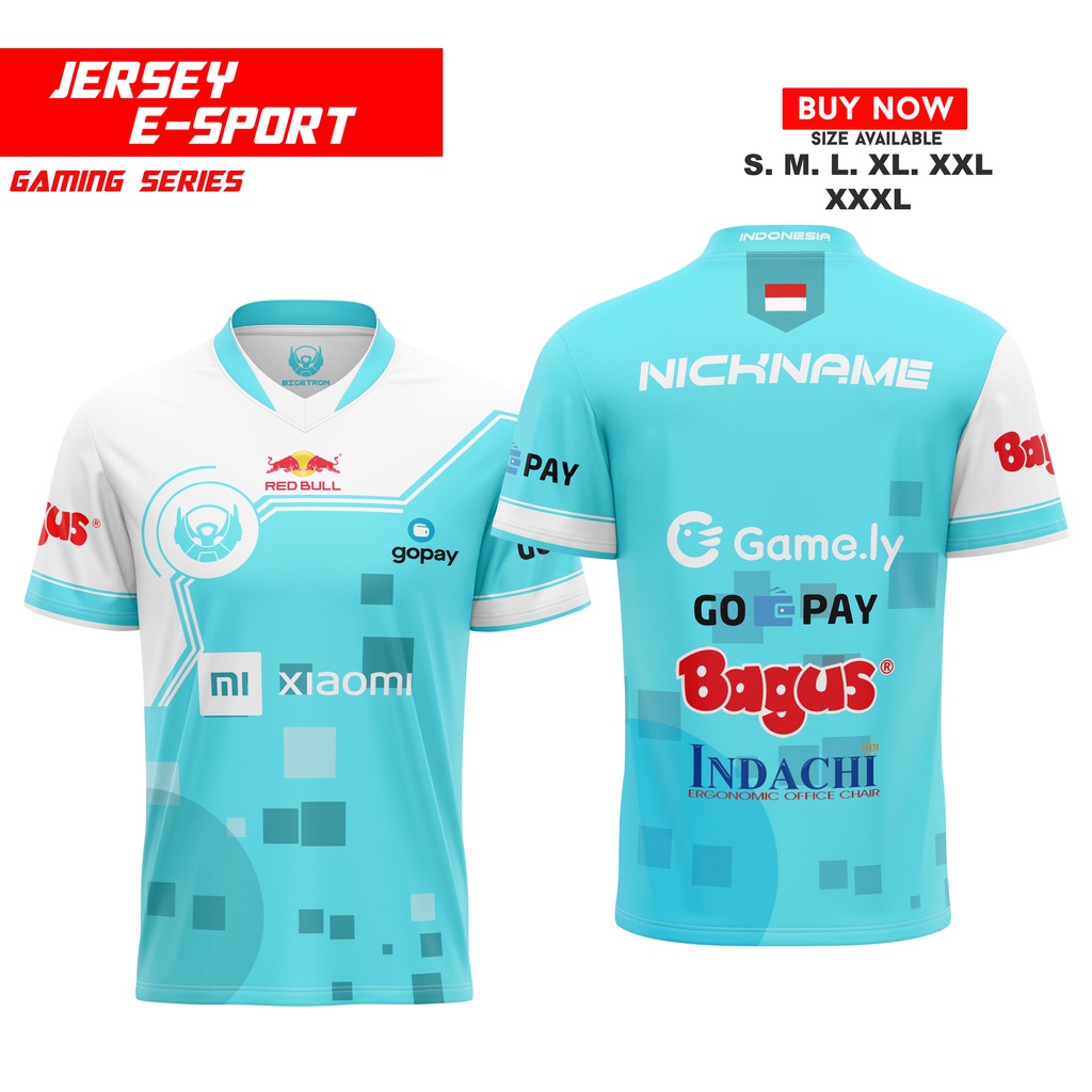 JERSEY KAOS BAJU  GAMING BELLETRON 2020 SQUAD ESPORT BIGETRON BTR