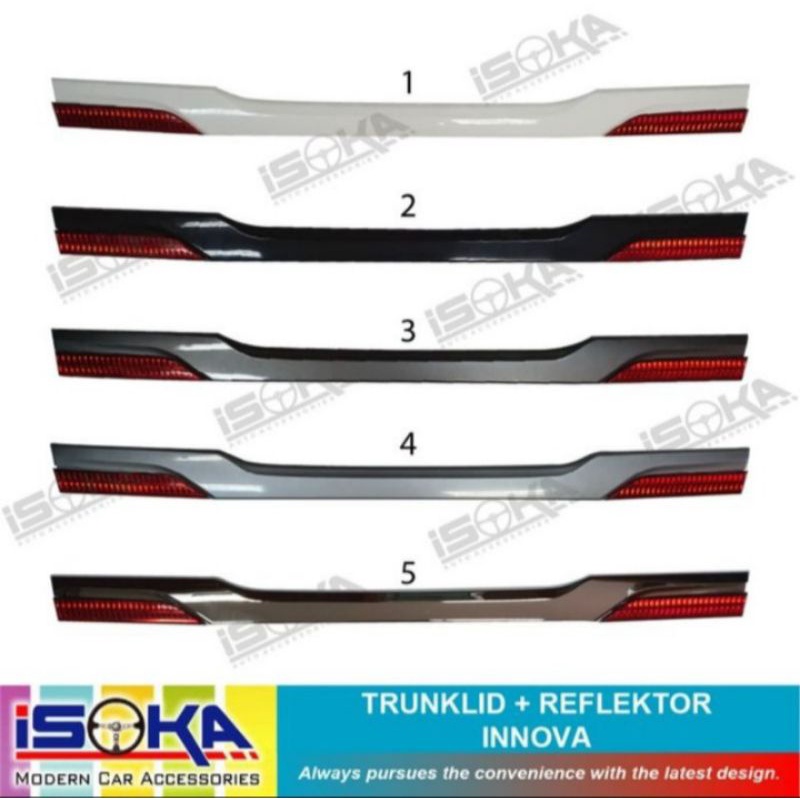 Trunklid Reflektor Innova Trunk Lid Model Ganti Warna Body