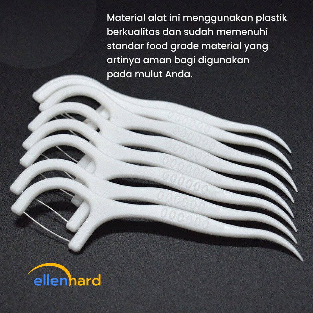 Benang Gigi Dental Floss Pembersih Jigong Untuk Plak Gigi Toothpicks 50 PCS