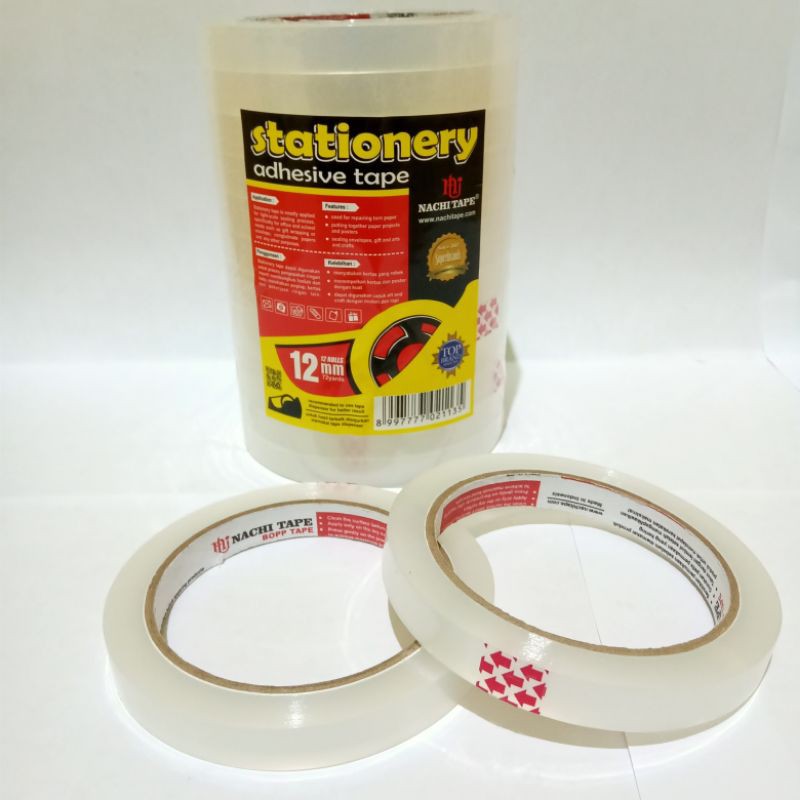 

Isolasi SHR Bening Nachi Setengah Inchi 12mm x 72yard