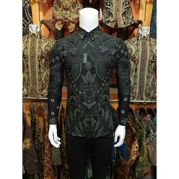 kemeja batik slimfit batik pria lengan panjang motif terbaru Tapal