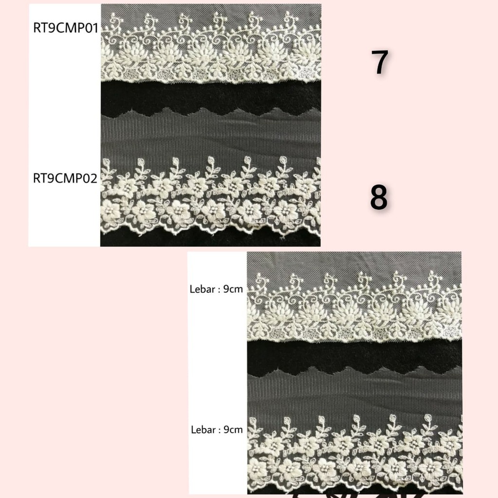 1 METER  2CM - 31 CM RENDA TILE | RENDA BROKAT