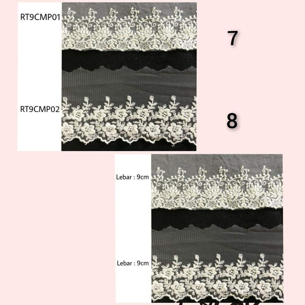 1 METER  2CM - 31 CM RENDA TILE | RENDA BROKAT