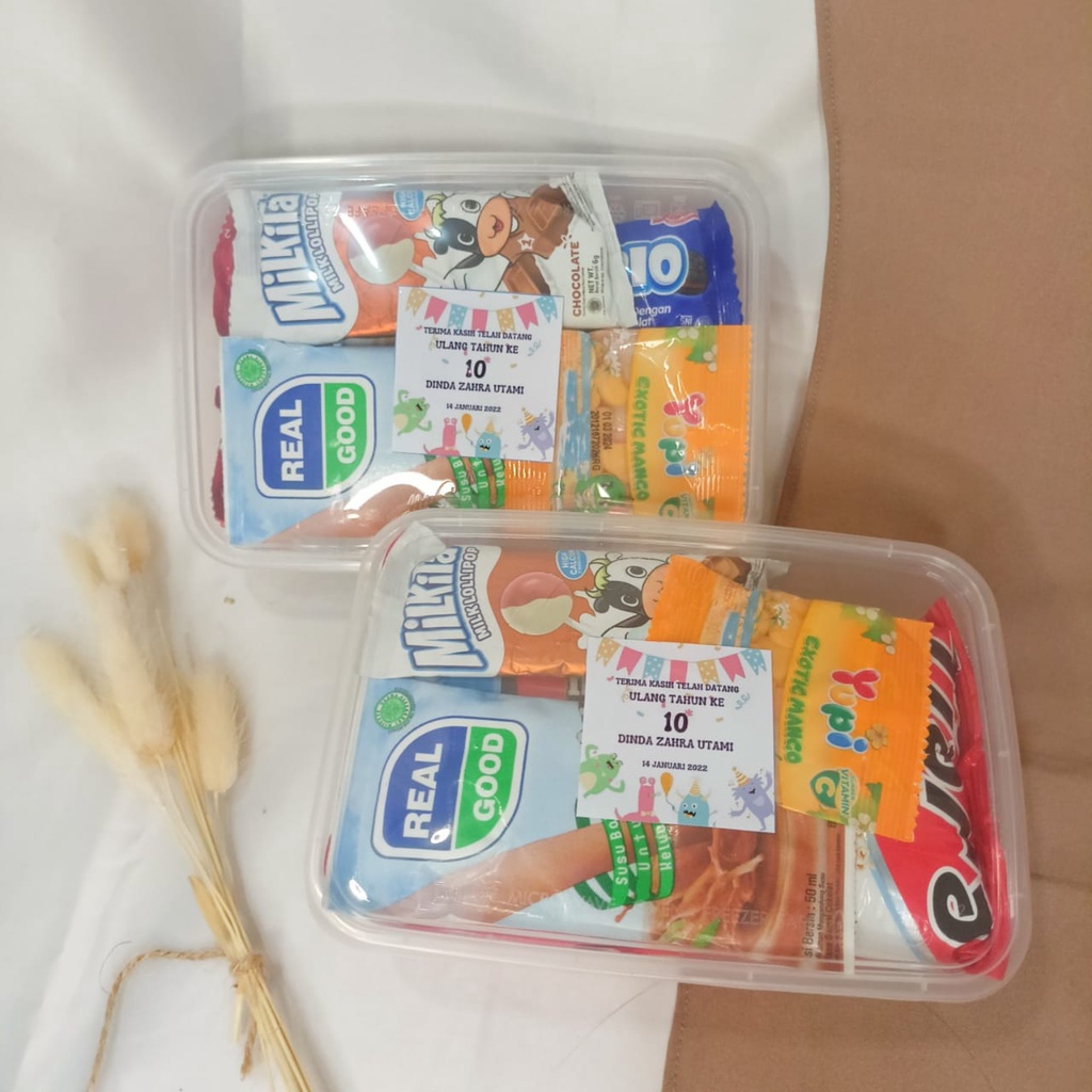 

[PAKET B] SNACK ULANG TAHUN SNACK KONTAINER THINWALL SYUKURAN PESTA JAJAN