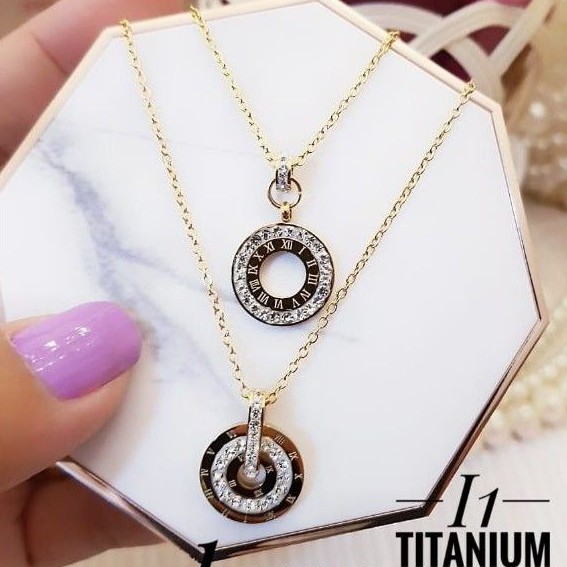 Titanium kalung wanita akl32