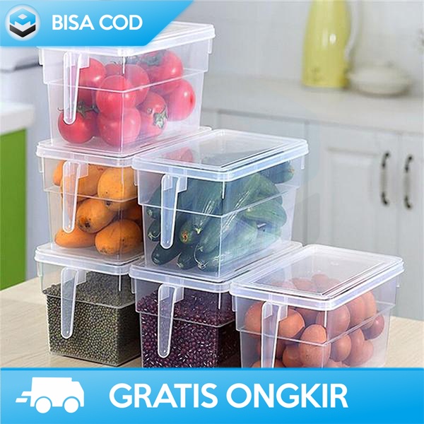 KOTAK PENYIMPANAN KULKAS SET MURAH BENING STRONGWELL SW804-M ORIGINAL - BOX TEMPAT PENYIMPANAN MAKANAN DI KULKAS