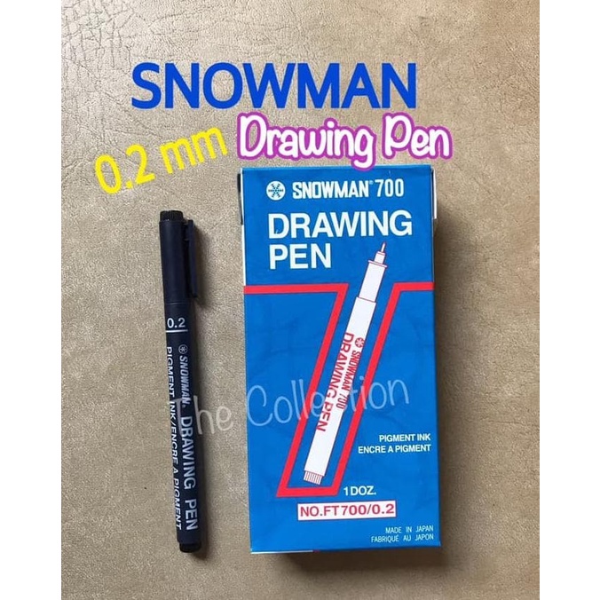 

Pendrawing- Atk0575Sm 0.2 Drawing Pen Snowman Spidol 0,2 Marker Draw Ft700 Pigment -Drawing-Pen.