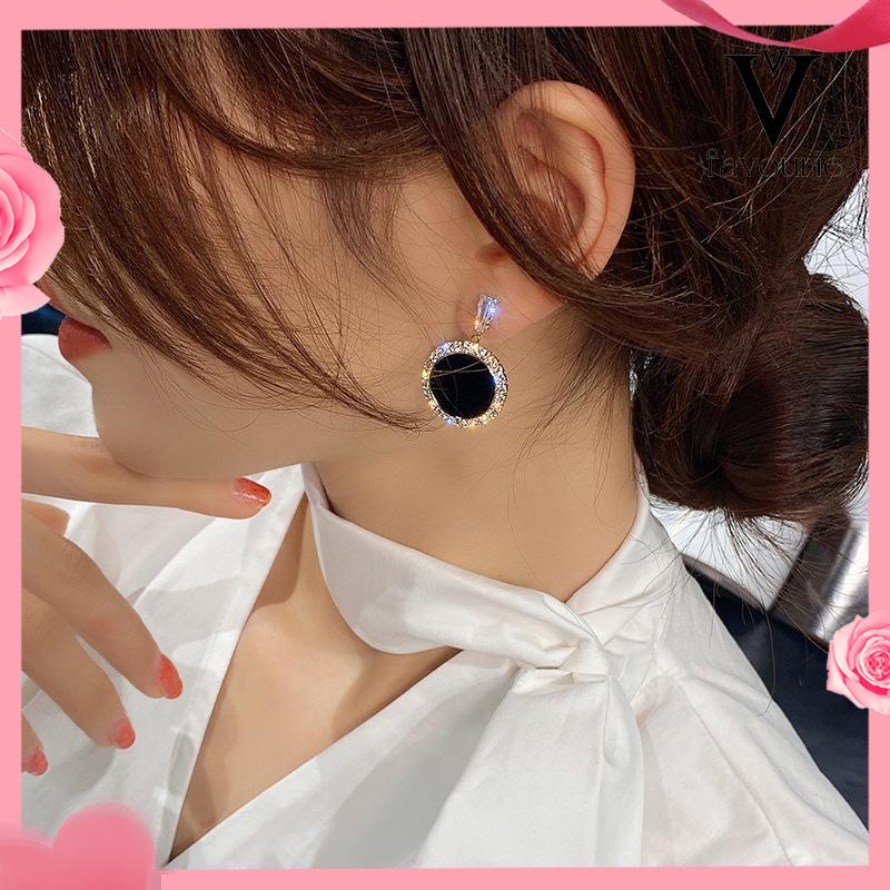 [COD]S925 Silver Needle Earrings Temperamen Fashion Kepribadian Anting Geometris Anting Wanita-FA