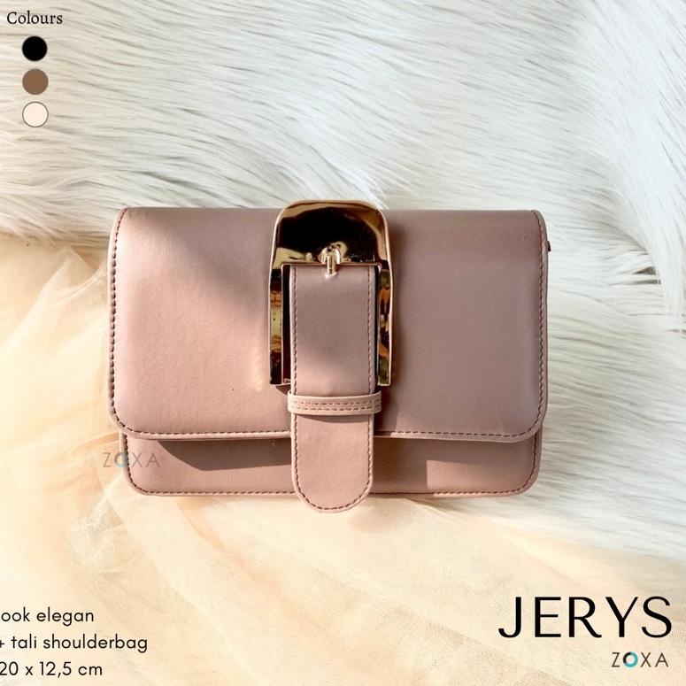 ヺ Slingbag [JERYS] | Tas Kondangan | Cream, Choco, Black | Tas wanita by ZOXA ₪
