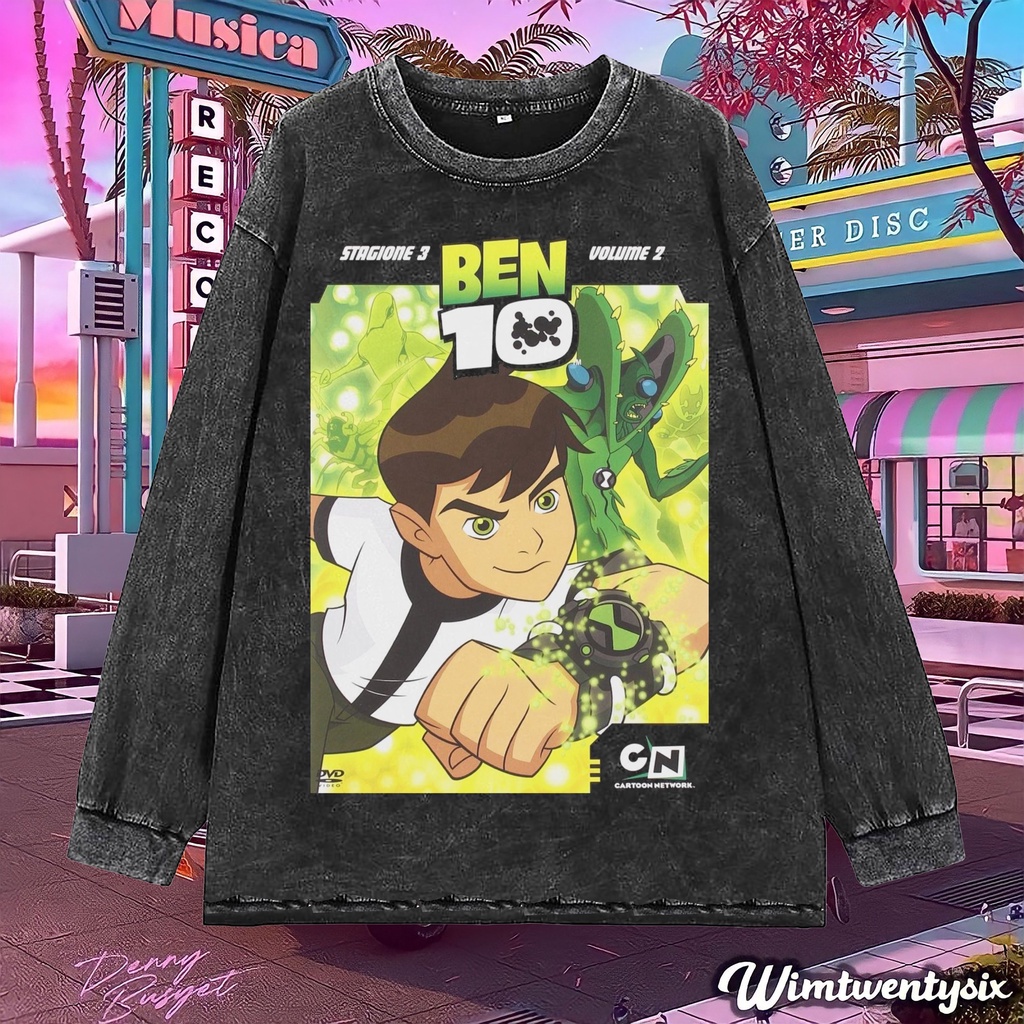 longsleeve | kaos oversize | oversize washing | t-shirt oversized | kaos cartoon network ben 10