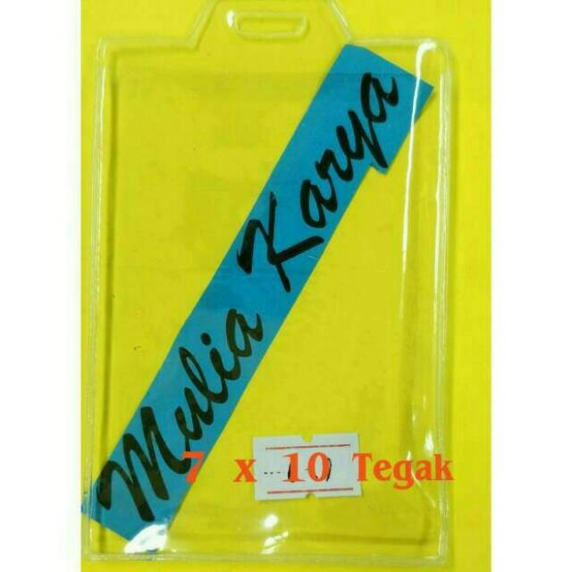 

Plastik Name Tag Tebal 0.13 7x10 / Plasik Id card / mika kartu pengenal tegak