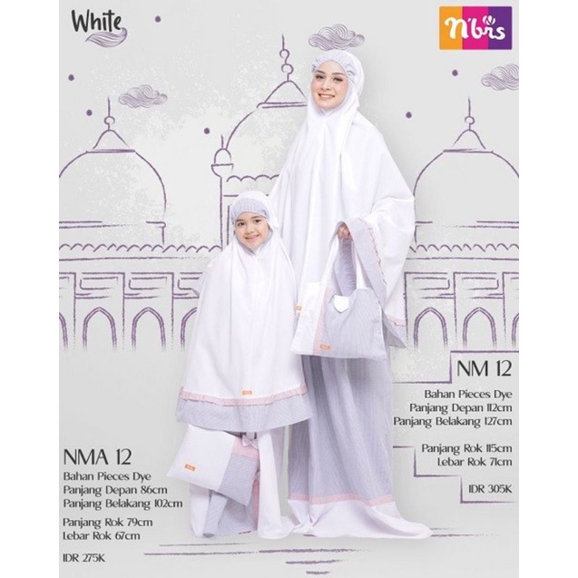 Mukena Putih Nibras NM 12