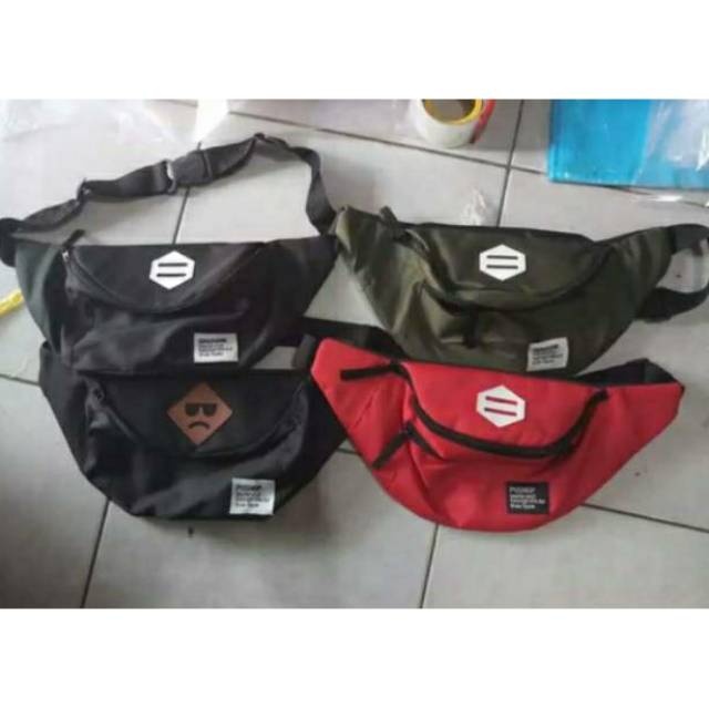 Tas Waistbag oval Tas Selempang Pria &amp; Wanita