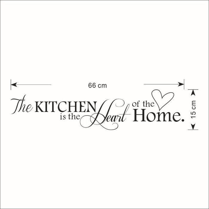 Wall Decal - Stiker Dinding &quot;THE KITCHEN IS THE HEART OF THE HOME&quot;