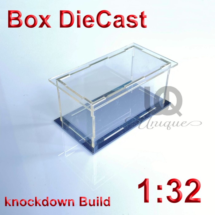 Box Displat Diecast Acrylic 1:32 20x8x8 - Kotak Produk Akrilik 1/32