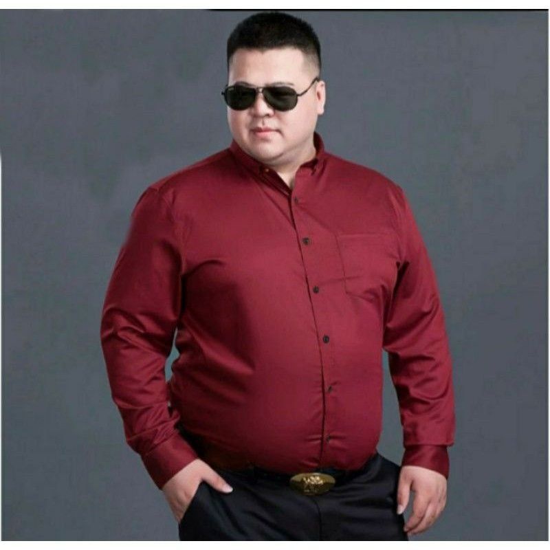 Kemeja polos pria big size  XXL XXXL