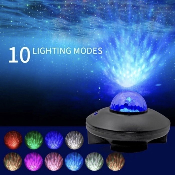 BAROKAH GAMIS Lampu Galaxy Projector Kamar 10 cahaya led laser light bagus terang