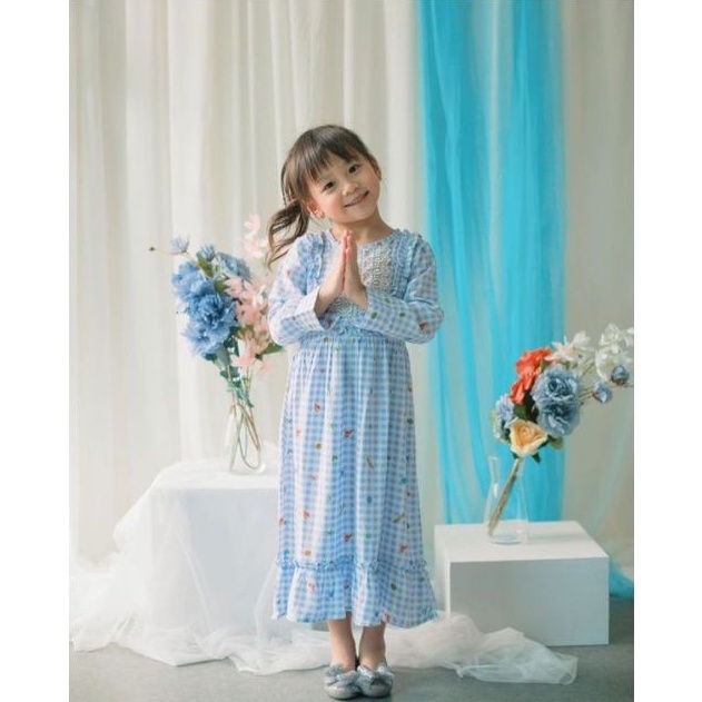 Baju Muslim Anak Perempuan Barbella Flowkids 1-10Tahun dress anak perempuan setelan anak busana musl