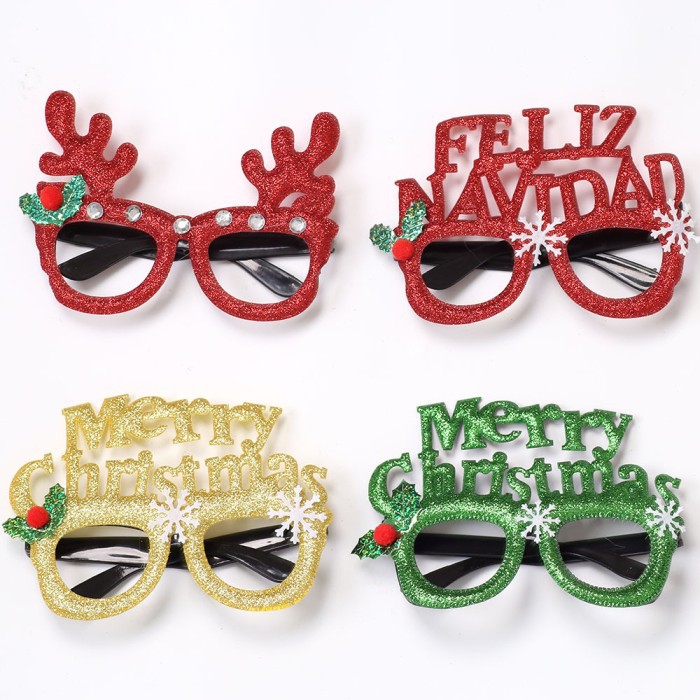 XGL kacamata pesta natal party christmas glasses kaca mata santa claus