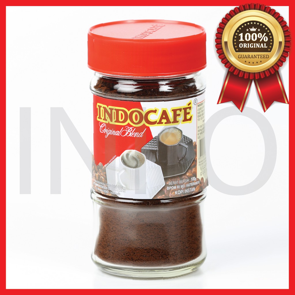 

INDOCAFE ORIGINAL BLEND INSTANT COFFEE BUBUK KOPI INSTANT JAR 100GR