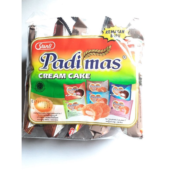 padi mas cream cake  isi 10 x 10 gr