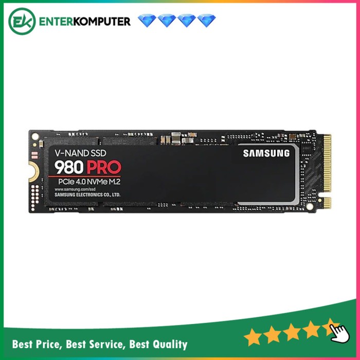 Samsung SSD 980 PRO M.2 PCIe Gen4 x4 500GB MZ-V8P500BW - Grs 5th