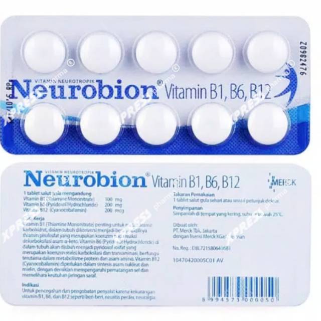 Xpress Sameday Neurobion Putih Tablet Biru K 5000 Neuro Bion Vitamin B Indonesia