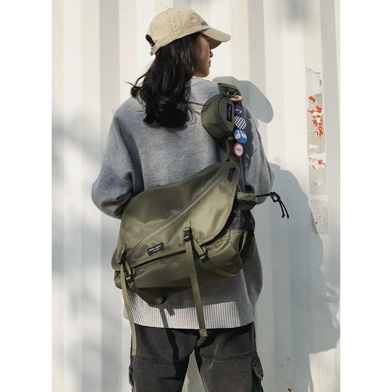 1122 / 1123 TAS PRIA COWOK LARGE BESAR SELEMPANG SLINGBAG PARASUT ANTI AIR CASUAL IMPOR JAKARTA