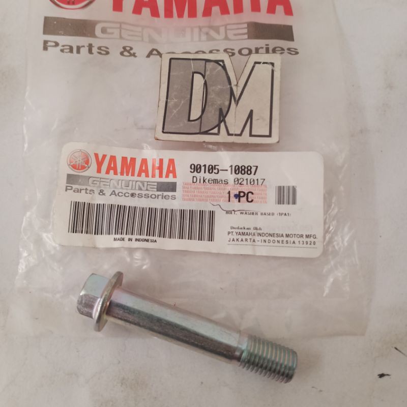 baut bolt shock skok Vixion NVL NVA R15 bagian bawah monoshock belakang connecting 90105-10887 asli 