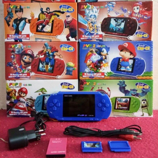 PVP 2 DW-02 PSP CINA GAMEBOT PORTABLE RETRO MARIO WISH GAME SEGA SONIC
