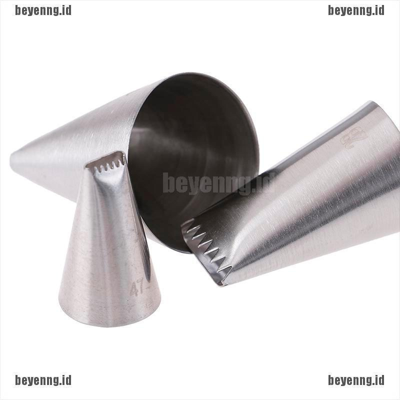 Bey 3pcs Spuit Piping Icing Bahan Stainless Steel Untuk Dekorasi Kue