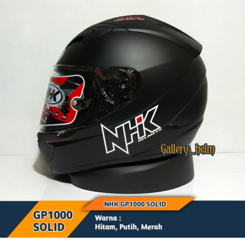 HELM NHK GP1000 HITAM DOFF | HELM NHK FULL FACE