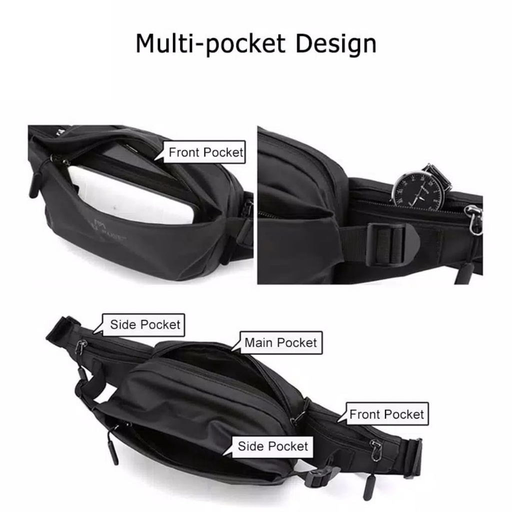 Waistbag Tas Selempang Waist Bag Tas Slempang Waisbag Waitsbag Weistbag Weisbag Pria Waterproof PJ23