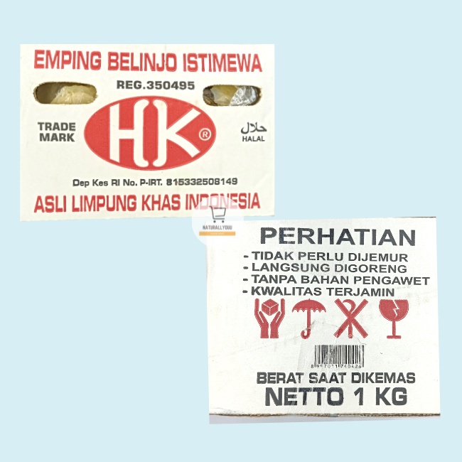 Emping Melinjo HK 1kg / 500gram (Kering)